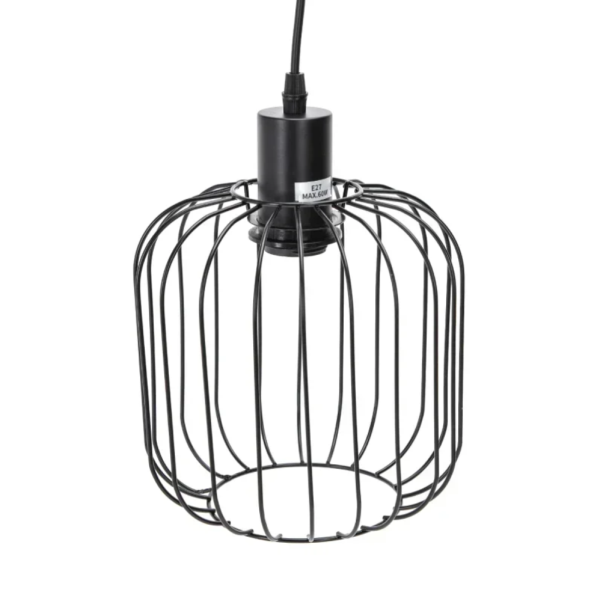 Σιδερένιο Κρεμαστό Φωτιστικό Οροφής 1 x E27 MAX.60W Μαύρο Aigostar