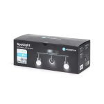 Φωτιστικό LED Οροφής με 3 Σποτ GU10 60W Aigostar - Μαύρο