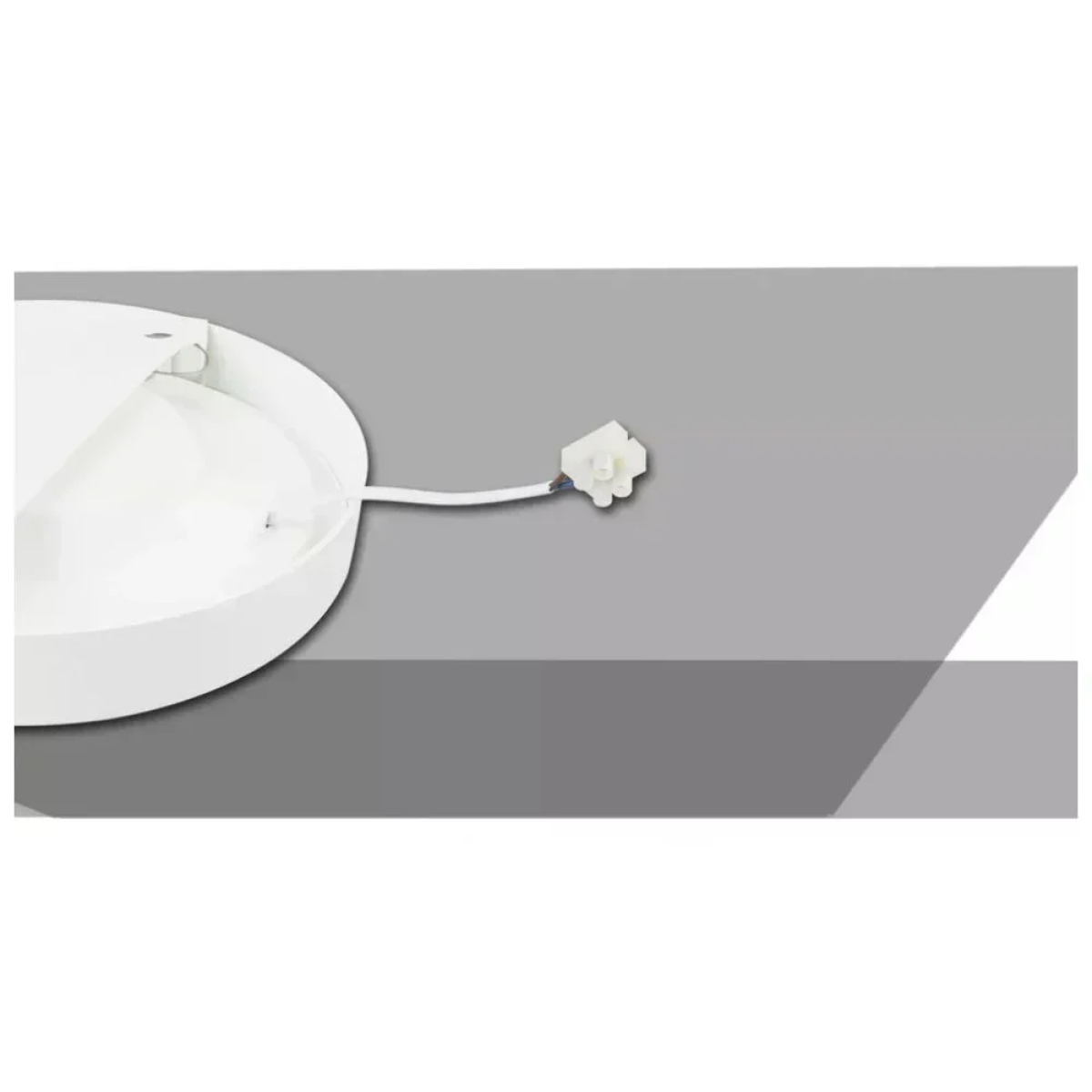 Στρογγυλό LED Panel Slim Downlight Θερμό Λευκό 3000K 18W Λευκό Σώμα Aigostar