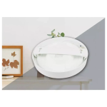 Στρογγυλό LED Panel Slim Downlight Θερμό Λευκό 3000K 18W Λευκό Σώμα Aigostar