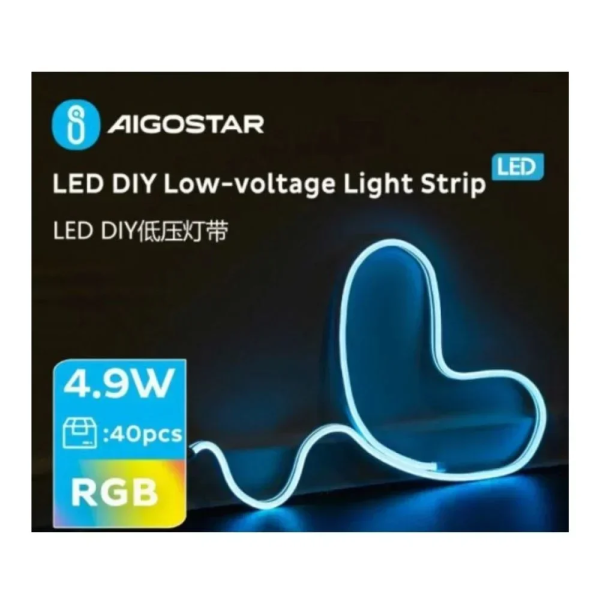 Ταινία LED 1m 120LED πολύχρωμη RGB USB aigostar