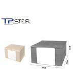 Tpster 29458 Θήκη Αποθήκευσης Ρούχων σε Γκρι Χρώμα 45x30x20cm