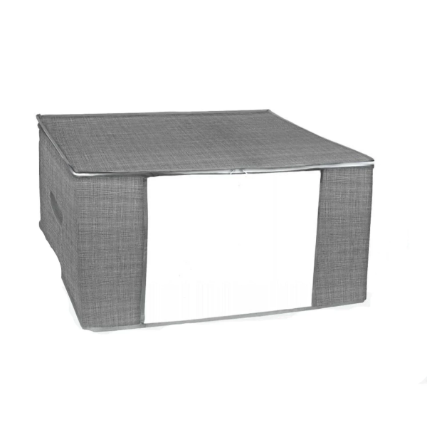 Tpster 29458 Θήκη Αποθήκευσης Ρούχων σε Γκρι Χρώμα 45x30x20cm