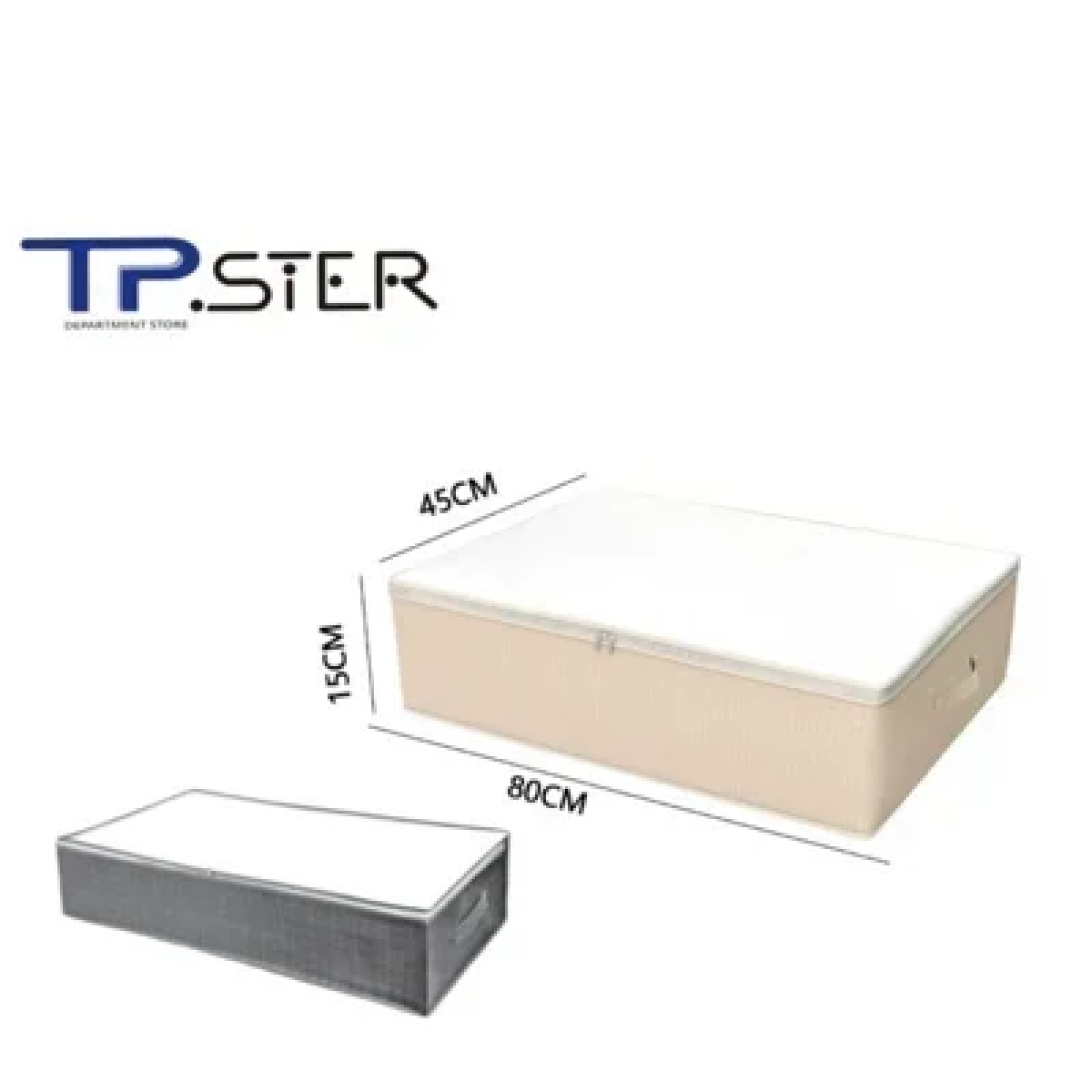 Tpster 29461 Υφασμάτινη Θήκη Αποθήκευσης Ρούχων σε Γκρι Χρώμα 80x45x15cm