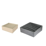 Tpster 29462 Υφασμάτινο Organizer Συρταριών Ρούχων Γκρι Mε 6 Θέσεις 32x32x12cm