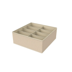 Tpster 29463 Υφασμάτινο Organizer Συρταριών Ρούχων Μπεζ Mε 8 Θέσεις 32x32x12cm