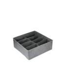 Tpster 29463 Υφασμάτινο Organizer Συρταριών Ρούχων Γκρι Mε 8 Θέσεις 32x32x12cm