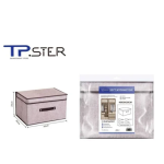 Tpster 29476 Υφασμάτινο Κουτί Αποθήκευσης Γενικής Χρήσης Mε Καπάκι 40x30x25cm