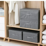 Tpster 29478 Υφασμάτινο Κουτί Αποθήκευσης Γενικής Χρήσης Mε Καπάκι 60x40x30cm