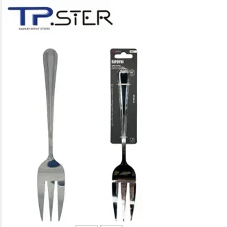Tpster 33036 Πιρούνι Φαγητού 25.2cm Ανοξείδωτο Ασημί