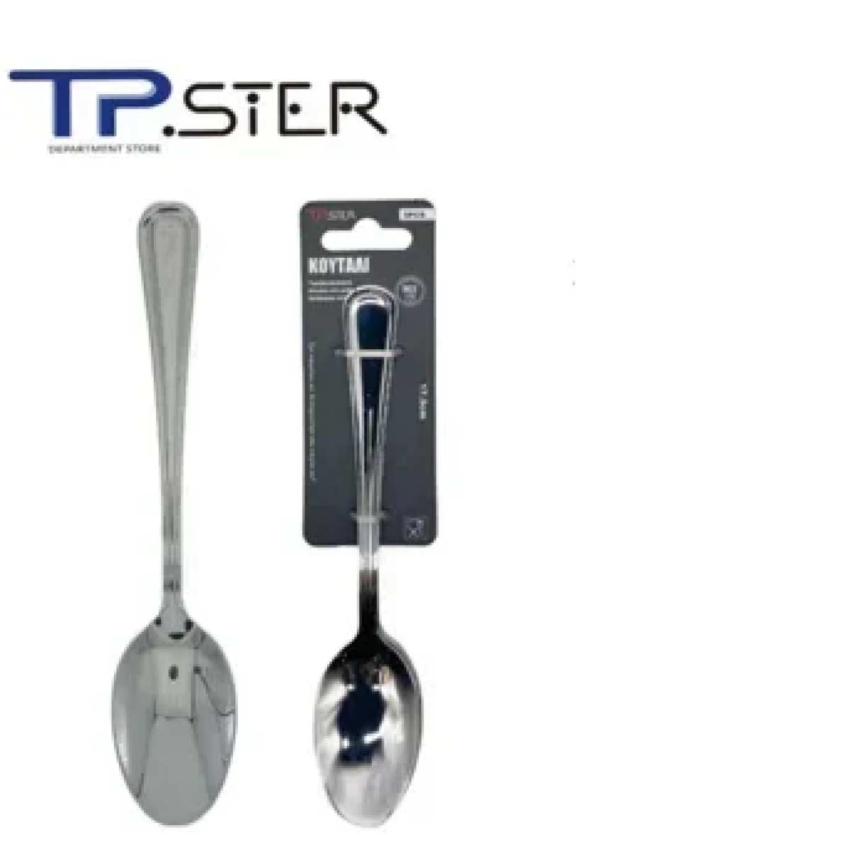 Tpster 33051 Σετ Κουτάλια Φρούτου Ανοξείδωτα Ασημί 17.3cm 3τμχ