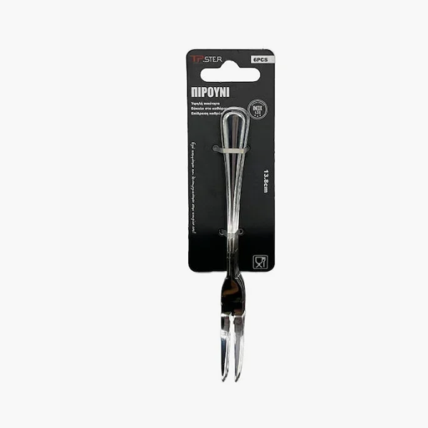 Tpster 33056 Σετ Πιρούνια Ανοξείδωτα Ασημί 13.8cm 6τμχ