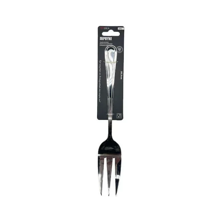 Tpster 33060 Πιρούνι Φαγητού Ανοξείδωτο Ασημί 25.2cm