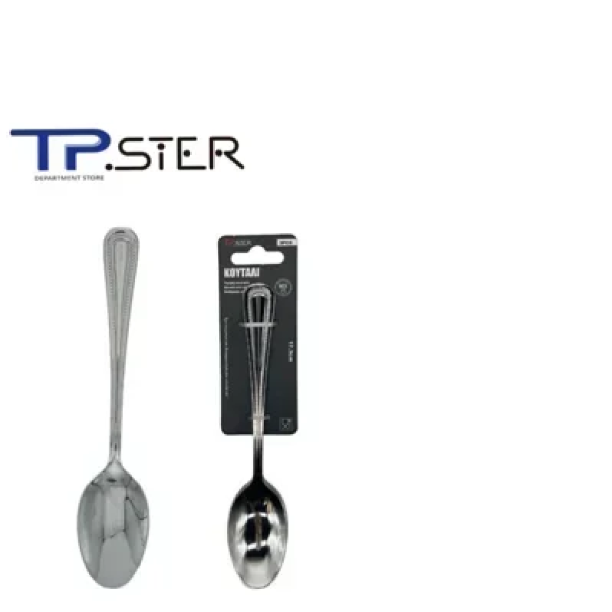 Tpster 33075 Σετ Κουτάλια Φρούτου Ανοξείδωτα Ασημί 17.3cm 3τμχ