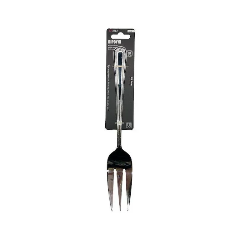Tpster 33084 Πιρούνι Φαγητού Ανοξείδωτο Ασημί 25.2cm