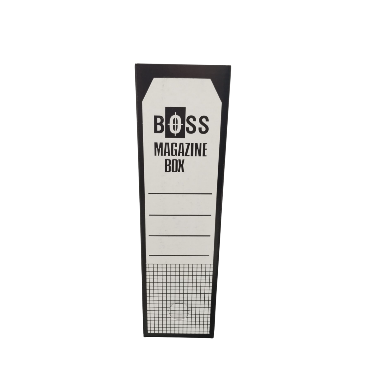 Κουτί Κοφτό Περιοδικών BOSS Μαύρο – Πτυσσόμενο Χαρτόνι για Αρχειοθέτηση