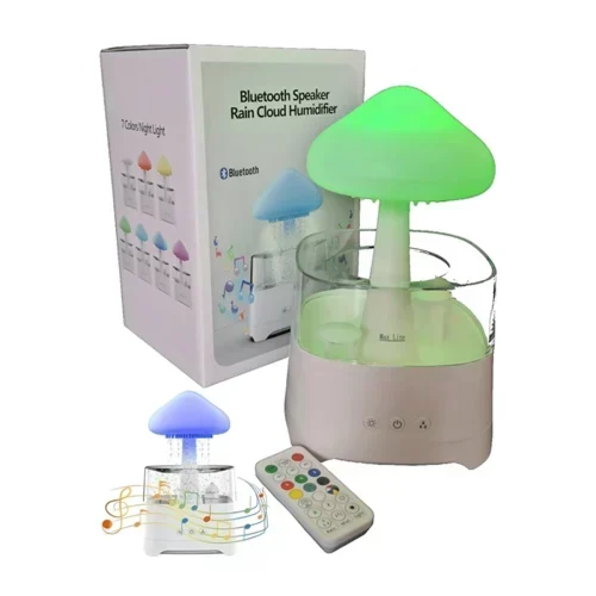 Υγραντήρας με ηχείο Bluetooth – Bt Speaker Rain Cloud Humidifier λευκό - Image 3