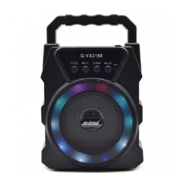 Andowl Q-YX2155 Ασύρματο Φορητό Ηχείο 3'' Bluetooth με LED RGB Φωτισμό - Μαύρο
