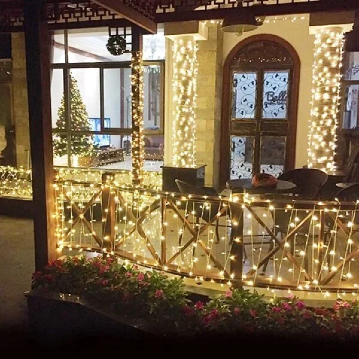 100 Χριστουγεννιάτικα Λαμπάκια LED Θερμό Λευκό με διάφανο καλώδιο 17271-31