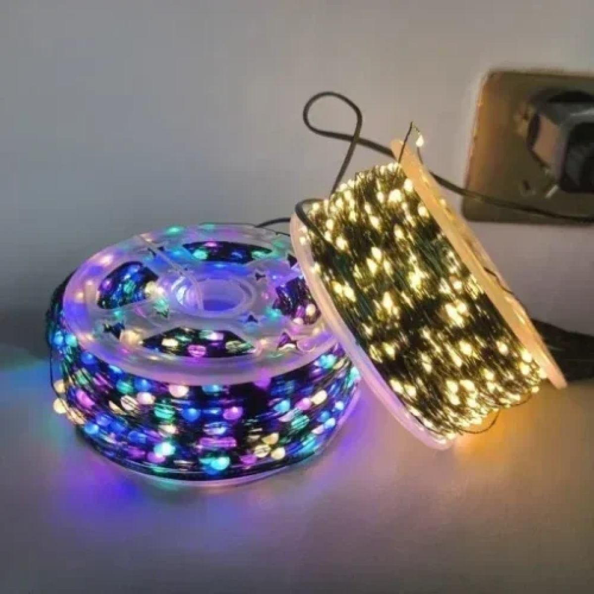 120 Χριστουγεννιάτικα LED Λαμπάκια RGB 30m σε καρούλι με τηλεχειριστήριο
