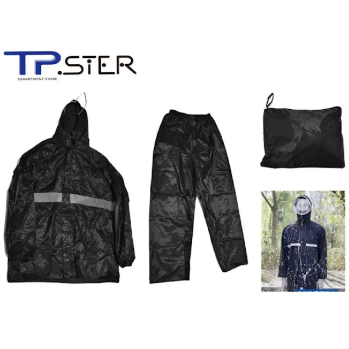 Αδιάβροχο Κοστούμι One Size 34705 Σε Μαύρο Χρώμα