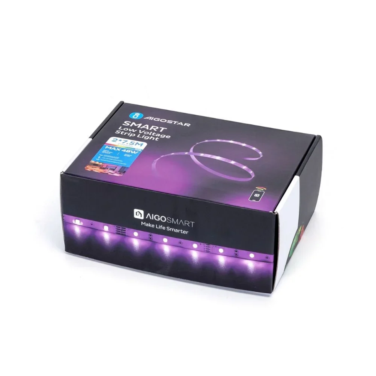 Aigostar Ταινία LED Τροφοδοσίας 12V RGB Μήκους 2*7.5m