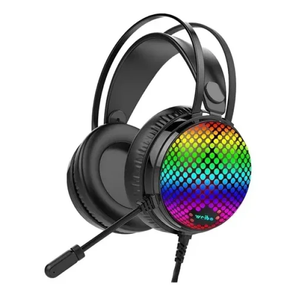 Ακουστικά Gaming με Μικρόφωνο & RGB Φωτισμό Weibo G30