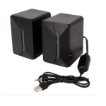 Arrango ASM76665 Ηχεία Υπολογιστή 2.0 με RGB Φωτισμό και Ισχύ 6W