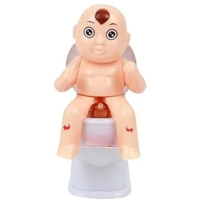 Αστείο Παιχνίδι για Φάρσα με Μωρό σε λεκάνη - Λευκό