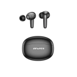 Ασύρματα ακουστικά Bluetooth με θήκη φόρτισης Awei T90 ENC - μαύρα