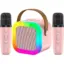 Ασύρματο Ηχείο Bluetooth με 2 μικρόφωνα Karaoke K12 Ροζ