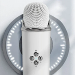 Ασύρματο Ηχείο Karaoke Bluetooth με μικρόφωνο και υποδοχή κάρτας microsd C20 Λευκό