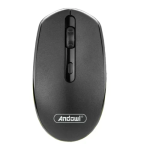 Ασύρματο Ποντίκι Υπολογιστή 2.4Ghz Andowl QM77 Μαύρο