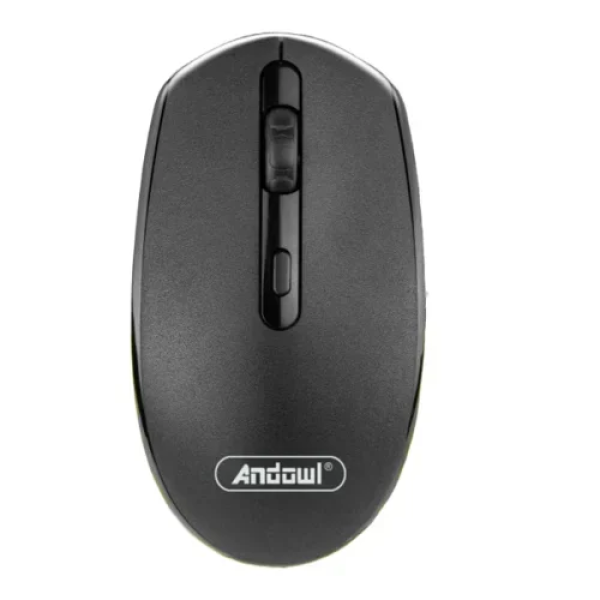Ασύρματο Ποντίκι Υπολογιστή 2.4Ghz Andowl QM77 Μαύρο