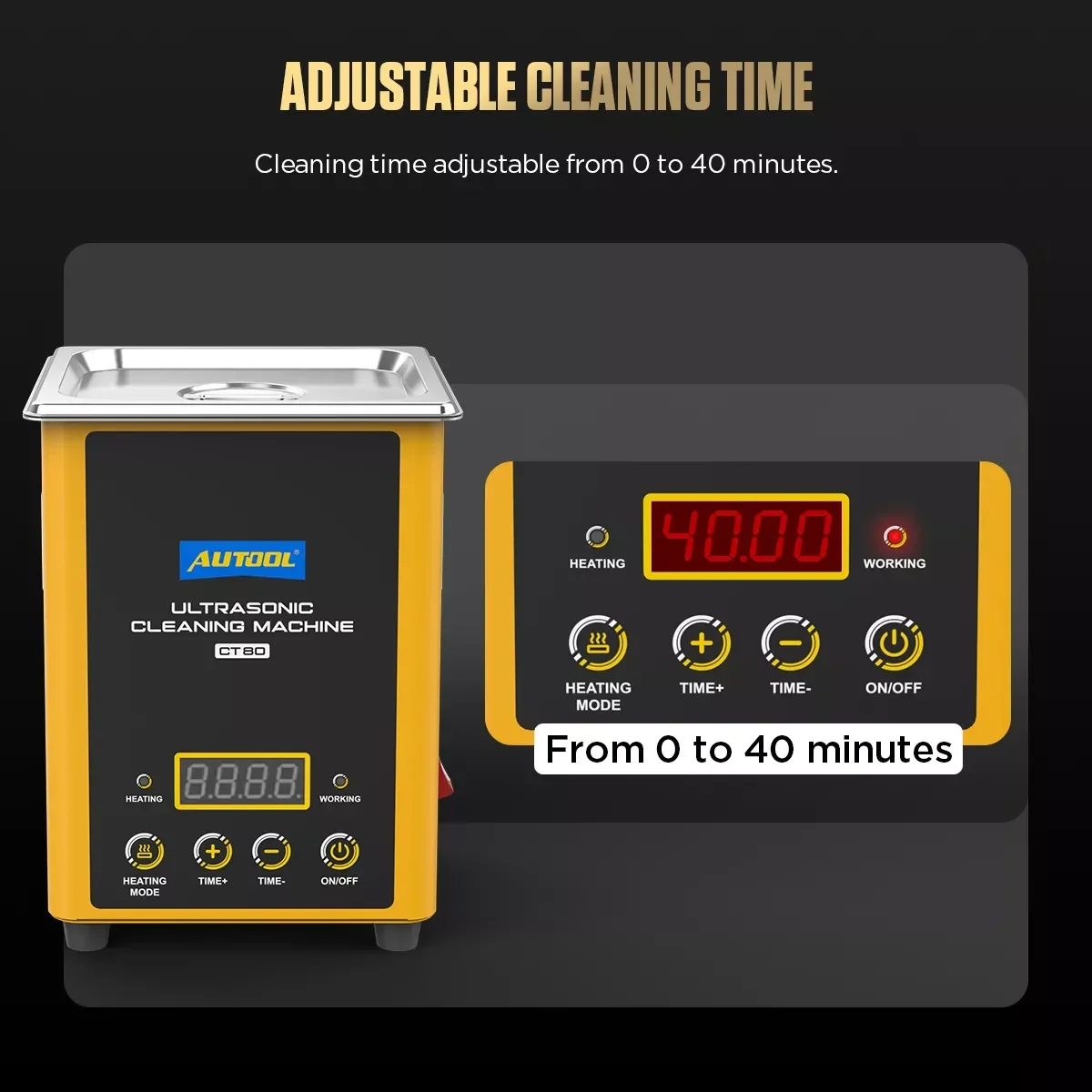 AUTOOL CT80 Μηχάνημα Ultrasonic Καθαρισμού για βενζίνη/diesel