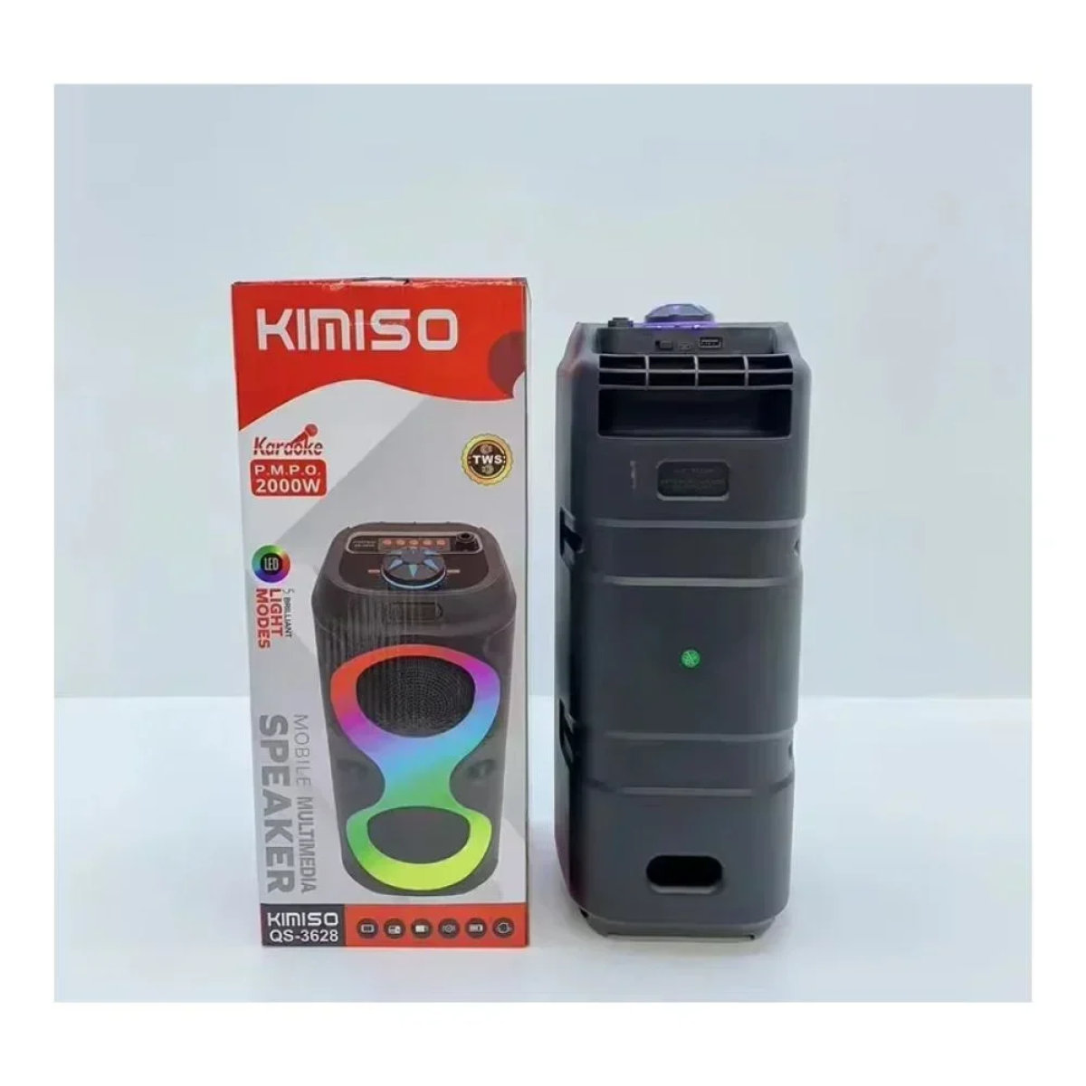 Bluetooth Ηχείο Kimiso QS-3628 με Λειτουργία Karaoke Μαύρο