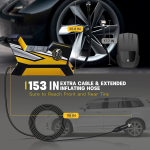 Carsun Τρόμπα Αυτοκινήτου C1809 150PSI με Καλώδιο Αναπτήρα 12V