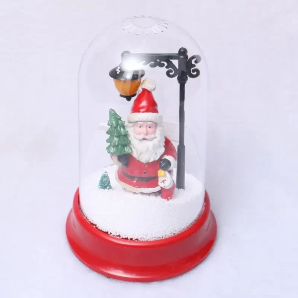 Χριστουγεννιάτικη Διακοσμητική Χιονόμπαλα Άγιος Βασίλης με Δεντράκι