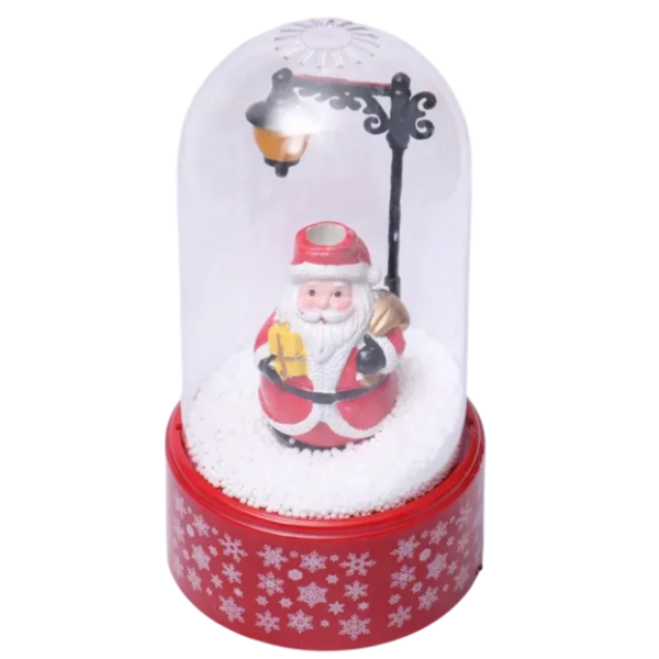 Χριστουγεννιάτικη Διακοσμητική Χιονόμπαλα Άγιος Βασίλης με Δώρα