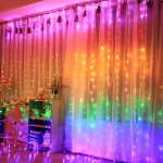 Χριστουγεννιάτικη Κουρτίνα Λαμπάκια 120LED 3m x 1m Πολύχρωμο RGB 18779-25