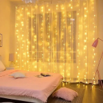 Χριστουγεννιάτικη Κουρτίνα Λαμπάκια 120LED 3m x 1m Θερμό Λευκό 18779-20