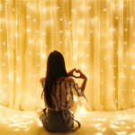 Χριστουγεννιάτικη Κουρτίνα Λαμπάκια 120LED 3m x 1m Θερμό Λευκό 18779-26