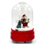 Χριστουγεννιάτικο Κουρδιστό Διακοσμητικό Χιονόμπαλα με μουσική 18 εκ.