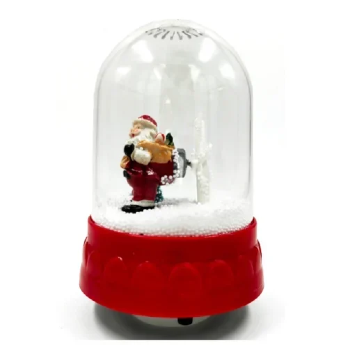 Χριστουγεννιάτικο Κουρδιστό Διακοσμητικό Χιονόμπαλα με μουσική 18 εκ.