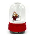 Χριστουγεννιάτικο Κουρδιστό Διακοσμητικό Χιονόμπαλα με μουσική 18 εκ.