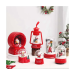 Χριστουγεννιάτικο Κουρδιστό Διακοσμητικό με μουσική Άγιος Βασίλης με δώρα