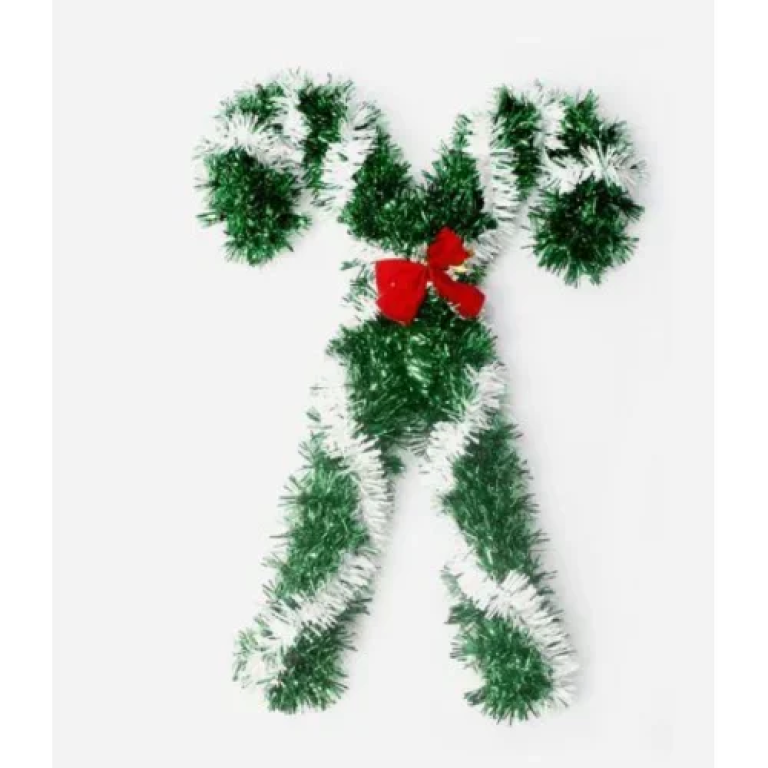Χριστουγεννιάτικο Κρεμαστό Διακοσμητικό Candy Cane 38cm 2908088 Πράσινο