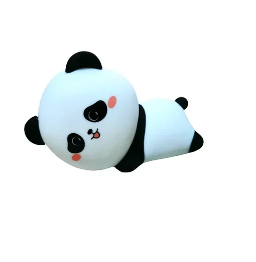 Διακοσμητικό φωτιστικό USB σιλικόνης Panda με 7 χρώματα φωτισμού CL-008