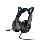 Ενσύρματα Ακουστικά με Μικρόφωνο Cat Headphones Awei GM-9 Μαύρα