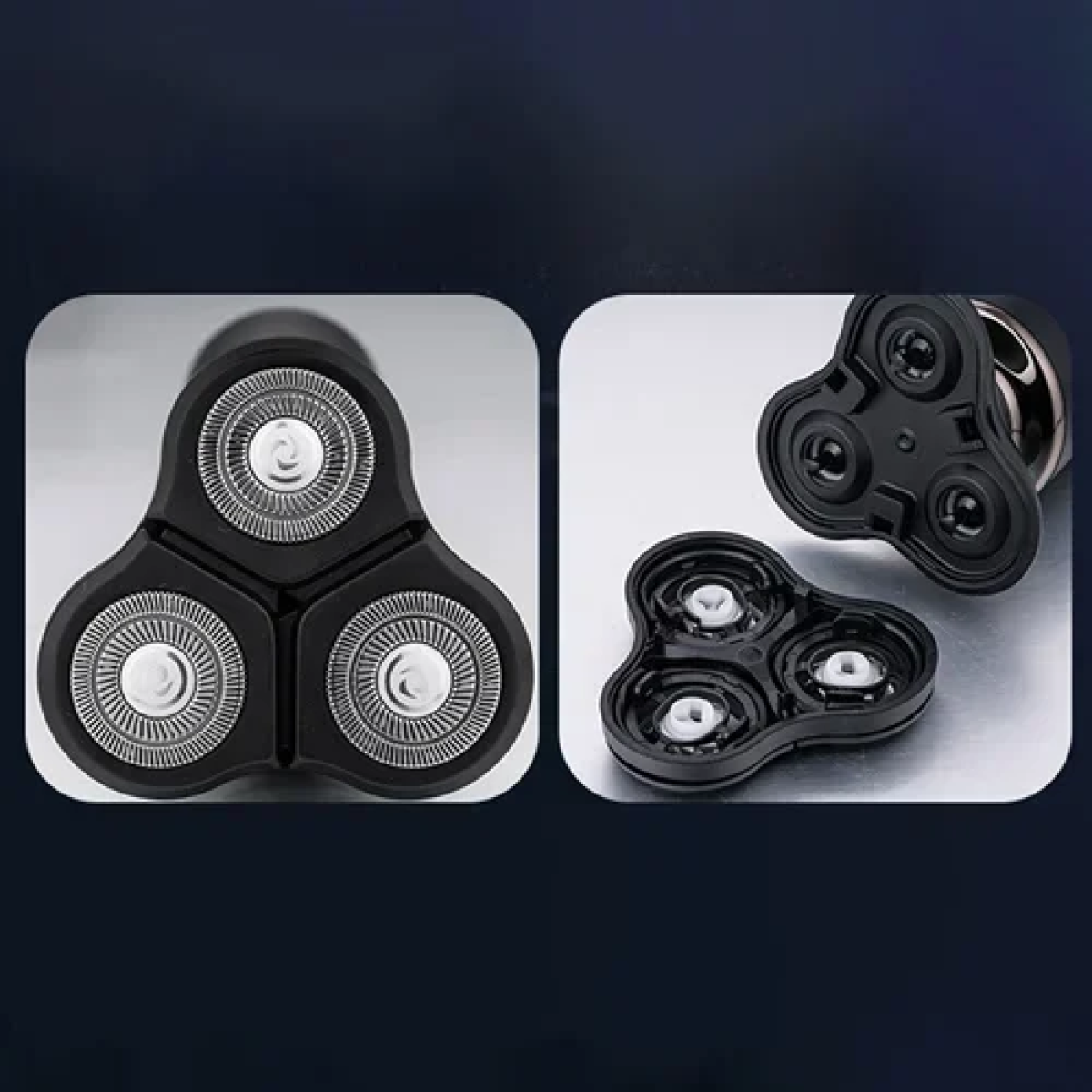 Επαναφορτιζόμενη ξυριστική μηχανή 3D Andowl Q-E300 μαύρη - Image 5